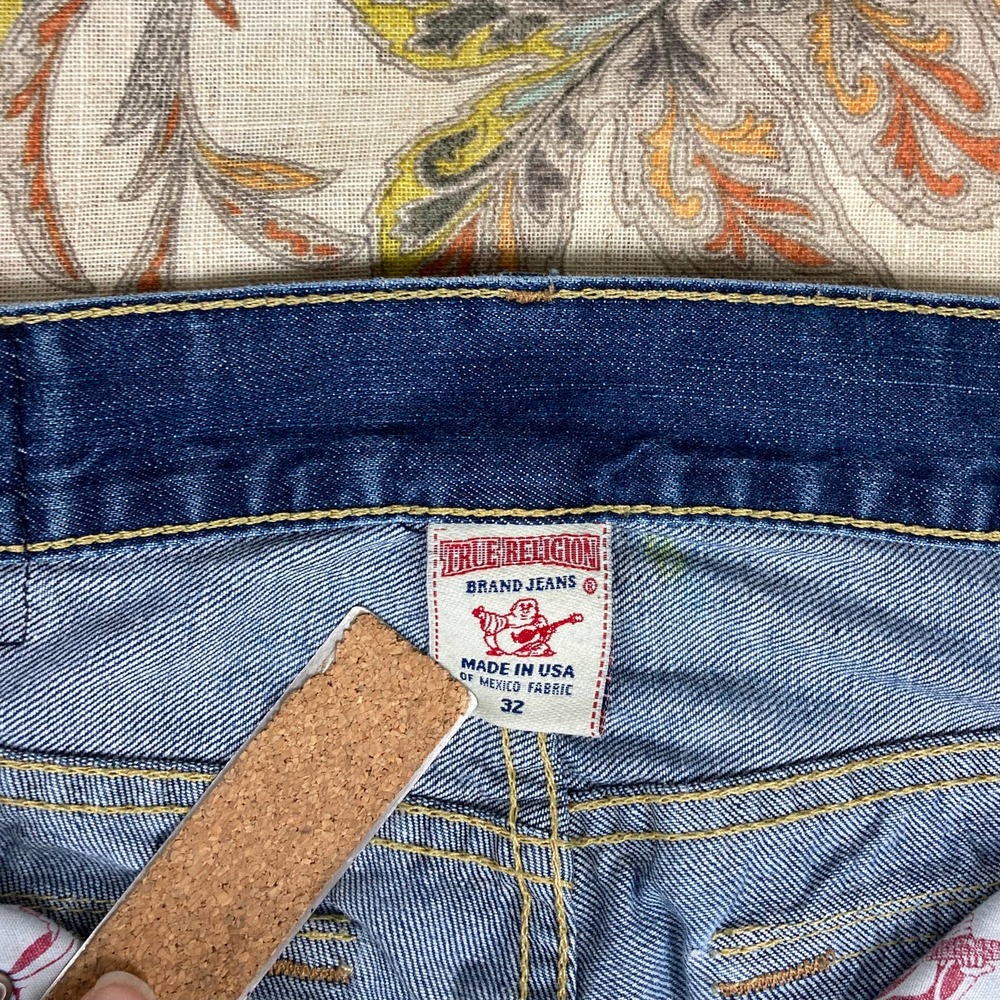 True Religion Mens World Tour Slim Blue Jeans 32 - Picture 5 of 12